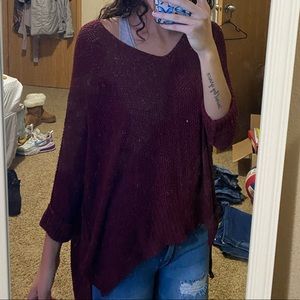 Maroon sweater